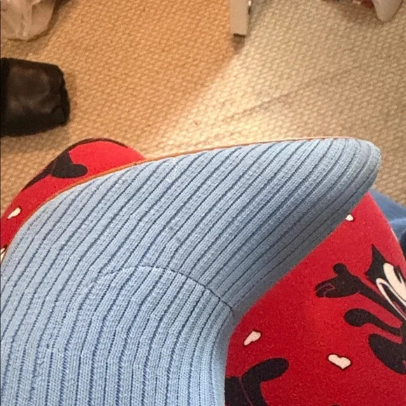 EGO Light Blue Ribbed Pointed Toe Heels - Picture 6 of 6